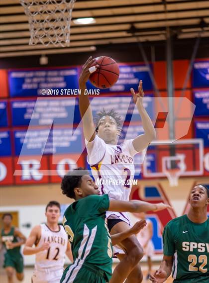 Thumbnail 1 in Salpointe Catholic vs. St. Patrick-St. Vincent  (Visit Mesa Basketball Challenge) photogallery.
