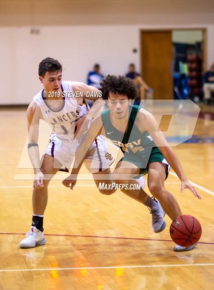 Thumbnail 3 in Salpointe Catholic vs. St. Patrick-St. Vincent  (Visit Mesa Basketball Challenge) photogallery.