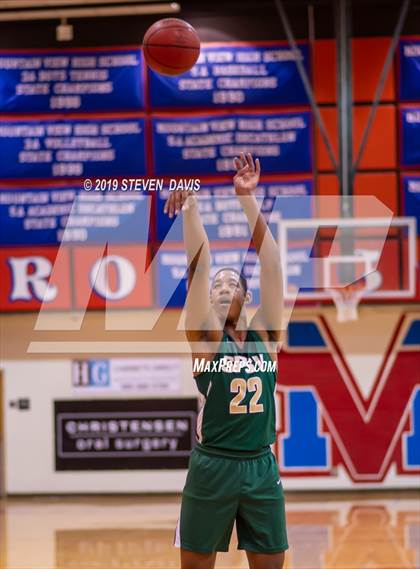 Thumbnail 2 in Salpointe Catholic vs. St. Patrick-St. Vincent  (Visit Mesa Basketball Challenge) photogallery.