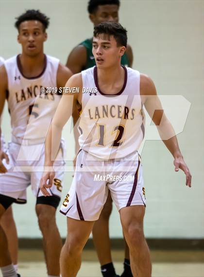 Thumbnail 3 in Salpointe Catholic vs. St. Patrick-St. Vincent  (Visit Mesa Basketball Challenge) photogallery.
