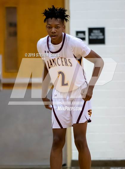 Thumbnail 1 in Salpointe Catholic vs. St. Patrick-St. Vincent  (Visit Mesa Basketball Challenge) photogallery.