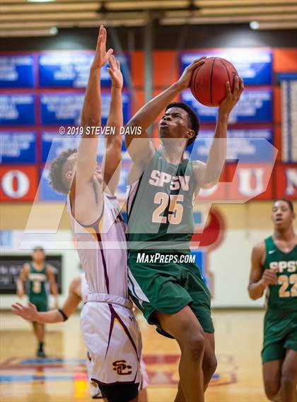 Thumbnail 1 in Salpointe Catholic vs. St. Patrick-St. Vincent  (Visit Mesa Basketball Challenge) photogallery.