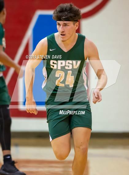 Thumbnail 2 in Salpointe Catholic vs. St. Patrick-St. Vincent  (Visit Mesa Basketball Challenge) photogallery.
