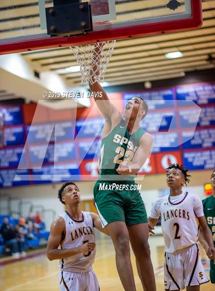 Thumbnail 1 in Salpointe Catholic vs. St. Patrick-St. Vincent  (Visit Mesa Basketball Challenge) photogallery.