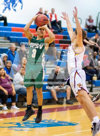 Thumbnail 2 in Salpointe Catholic vs. St. Patrick-St. Vincent  (Visit Mesa Basketball Challenge) photogallery.