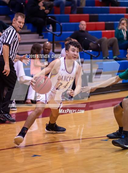 Thumbnail 1 in Salpointe Catholic vs. St. Patrick-St. Vincent  (Visit Mesa Basketball Challenge) photogallery.