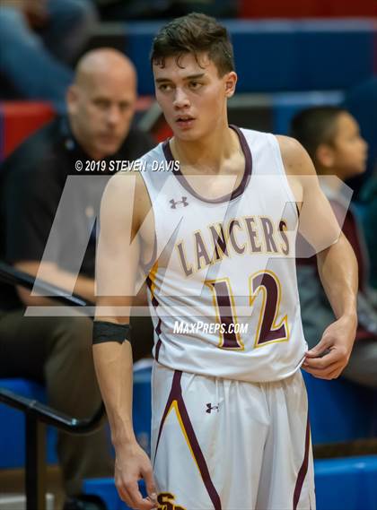 Thumbnail 3 in Salpointe Catholic vs. St. Patrick-St. Vincent  (Visit Mesa Basketball Challenge) photogallery.