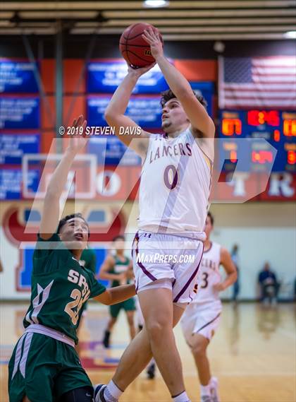 Thumbnail 2 in Salpointe Catholic vs. St. Patrick-St. Vincent  (Visit Mesa Basketball Challenge) photogallery.
