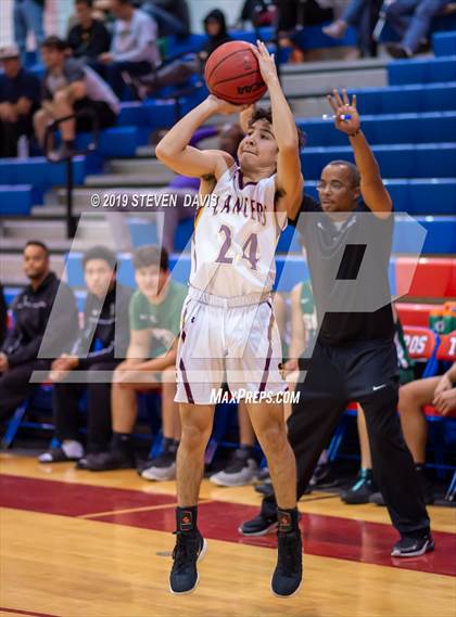 Thumbnail 2 in Salpointe Catholic vs. St. Patrick-St. Vincent  (Visit Mesa Basketball Challenge) photogallery.