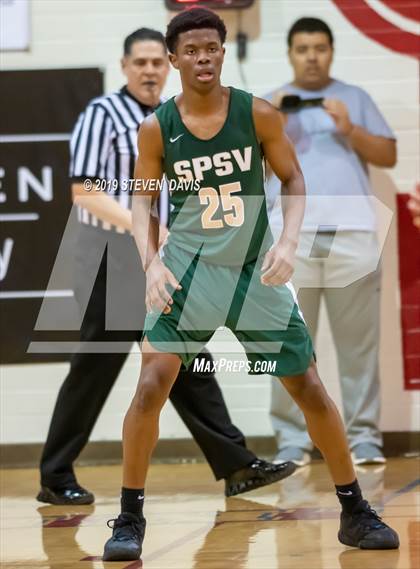 Thumbnail 2 in Salpointe Catholic vs. St. Patrick-St. Vincent  (Visit Mesa Basketball Challenge) photogallery.