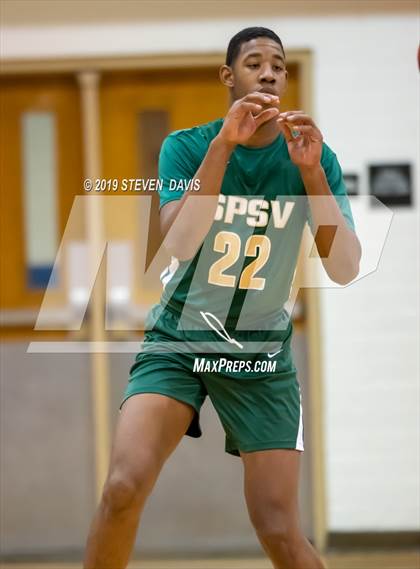 Thumbnail 2 in Salpointe Catholic vs. St. Patrick-St. Vincent  (Visit Mesa Basketball Challenge) photogallery.