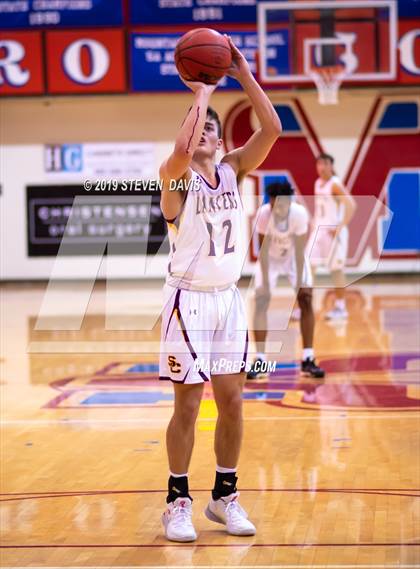 Thumbnail 1 in Salpointe Catholic vs. St. Patrick-St. Vincent  (Visit Mesa Basketball Challenge) photogallery.