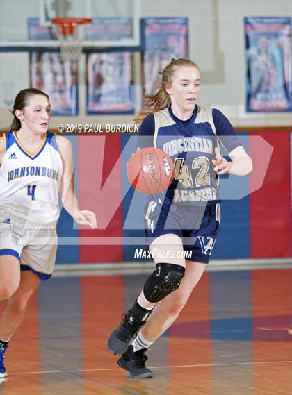 Thumbnail 2 in Johnsonburg vs. Vincentian Academy (PIAA A First Round Playoff) photogallery.