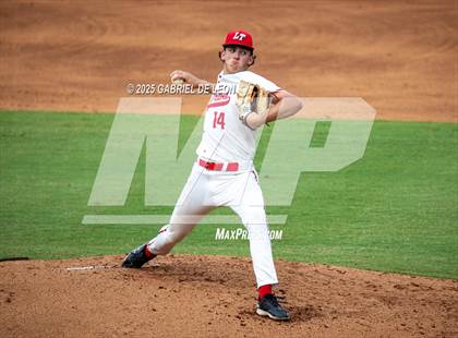Thumbnail 1 in Los Fresnos vs. Lake Travis (UIL Region IV 6A Baseball Regional Semifinal) photogallery.