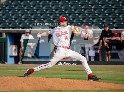 Thumbnail 2 in Los Fresnos vs. Lake Travis (UIL Region IV 6A Baseball Regional Semifinal) photogallery.