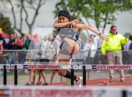 Thumbnail 2 in CHSAA Track and Field Championships (Girls 100 Meter Hurdle Finals) photogallery.