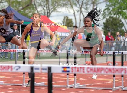 Thumbnail 1 in CHSAA Track and Field Championships (Girls 100 Meter Hurdle Finals) photogallery.