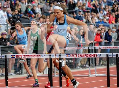 Thumbnail 2 in CHSAA Track and Field Championships (Girls 100 Meter Hurdle Finals) photogallery.