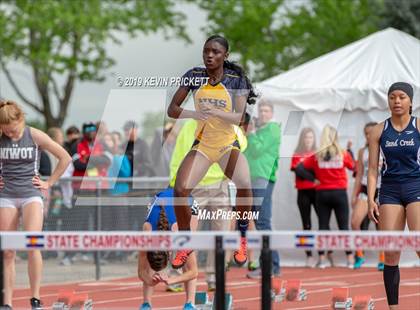 Thumbnail 1 in CHSAA Track and Field Championships (Girls 100 Meter Hurdle Finals) photogallery.