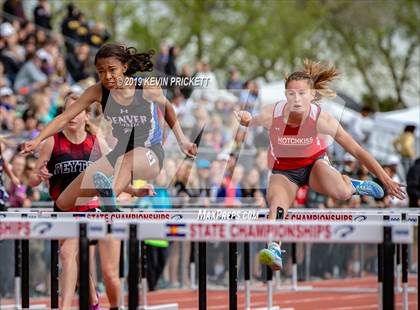 Thumbnail 3 in CHSAA Track and Field Championships (Girls 100 Meter Hurdle Finals) photogallery.