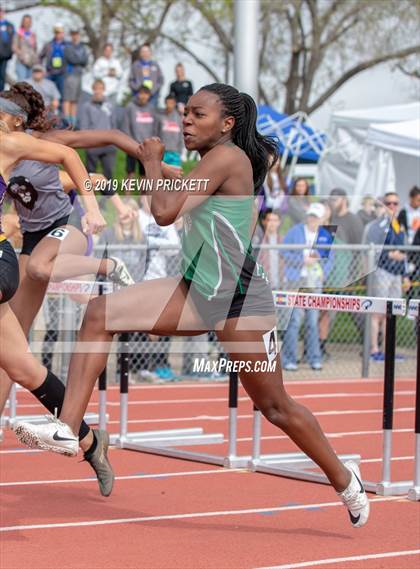 Thumbnail 2 in CHSAA Track and Field Championships (Girls 100 Meter Hurdle Finals) photogallery.