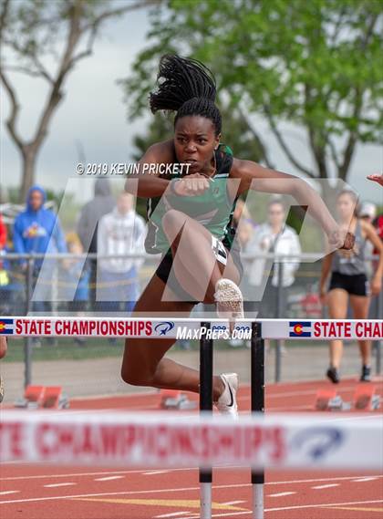 Thumbnail 3 in CHSAA Track and Field Championships (Girls 100 Meter Hurdle Finals) photogallery.