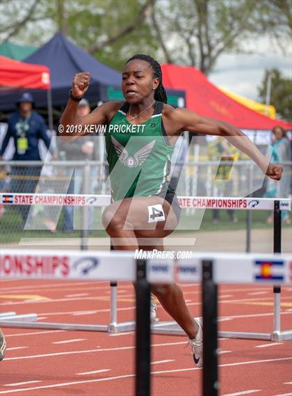 Thumbnail 2 in CHSAA Track and Field Championships (Girls 100 Meter Hurdle Finals) photogallery.
