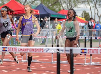 Thumbnail 2 in CHSAA Track and Field Championships (Girls 100 Meter Hurdle Finals) photogallery.