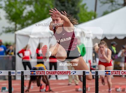 Thumbnail 3 in CHSAA Track and Field Championships (Girls 100 Meter Hurdle Finals) photogallery.