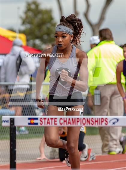 Thumbnail 3 in CHSAA Track and Field Championships (Girls 100 Meter Hurdle Finals) photogallery.