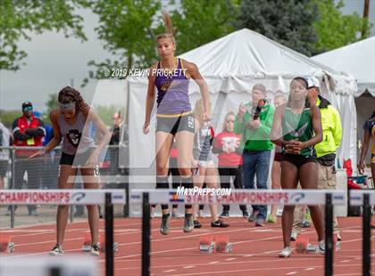 Thumbnail 1 in CHSAA Track and Field Championships (Girls 100 Meter Hurdle Finals) photogallery.