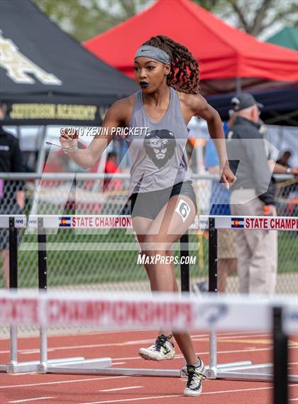 Thumbnail 2 in CHSAA Track and Field Championships (Girls 100 Meter Hurdle Finals) photogallery.