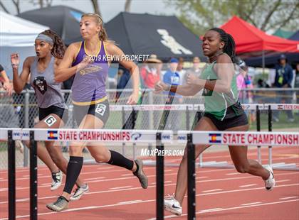 Thumbnail 3 in CHSAA Track and Field Championships (Girls 100 Meter Hurdle Finals) photogallery.