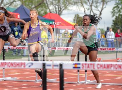Thumbnail 3 in CHSAA Track and Field Championships (Girls 100 Meter Hurdle Finals) photogallery.