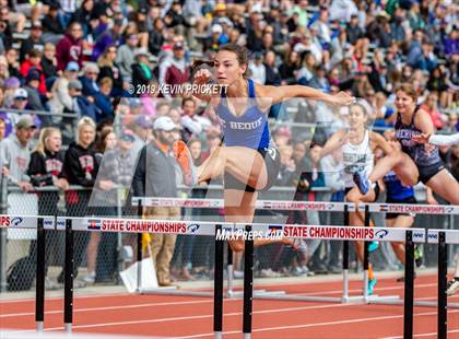 Thumbnail 3 in CHSAA Track and Field Championships (Girls 100 Meter Hurdle Finals) photogallery.