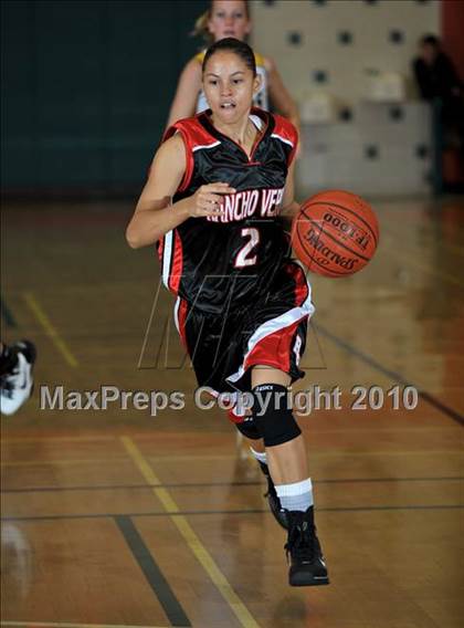 Thumbnail 2 in Yucca Valley vs. Rancho Verde (Lady Bears Holiday Classic Semi Finals) photogallery.