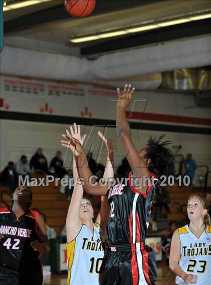 Thumbnail 2 in Yucca Valley vs. Rancho Verde (Lady Bears Holiday Classic Semi Finals) photogallery.