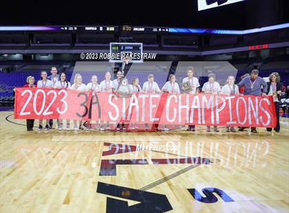 Thumbnail 3 in Fairfield vs. Holliday (UIL 3A Basketball State Final Medal Ceremony) photogallery.