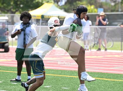 Thumbnail 2 in JSerra Catholic vs. Edison (Battle At The Beach) photogallery.