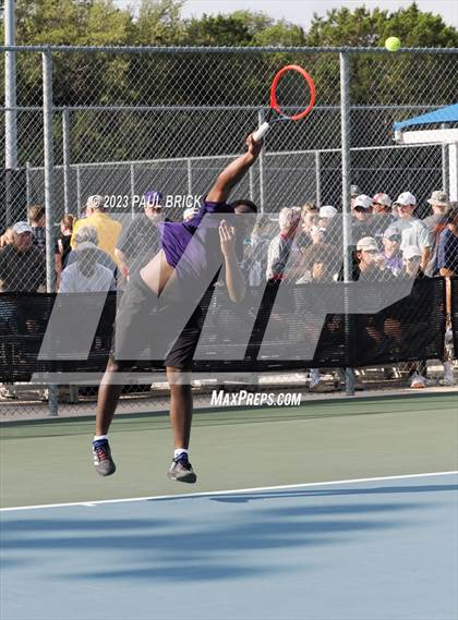 Thumbnail 2 in UIL 4A Tennis Boys and Mixed Doubles Finals photogallery.