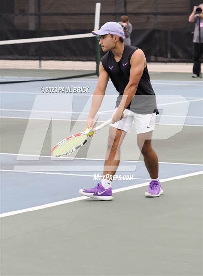 Thumbnail 3 in UIL 4A Tennis Boys and Mixed Doubles Finals photogallery.