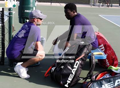 Thumbnail 1 in UIL 4A Tennis Boys and Mixed Doubles Finals photogallery.
