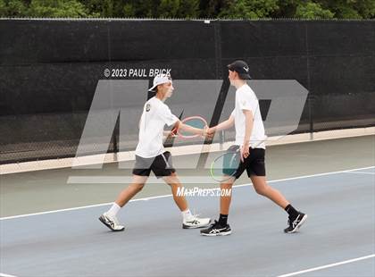 Thumbnail 2 in UIL 4A Tennis Boys and Mixed Doubles Finals photogallery.