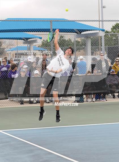 Thumbnail 2 in UIL 4A Tennis Boys and Mixed Doubles Finals photogallery.