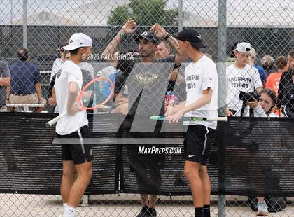 Thumbnail 2 in UIL 4A Tennis Boys and Mixed Doubles Finals photogallery.