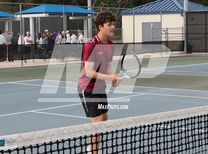 Thumbnail 2 in UIL 4A Tennis Boys and Mixed Doubles Finals photogallery.