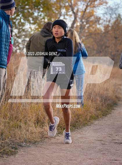 Thumbnail 2 in CHSAA 2A Cross Country Final photogallery.