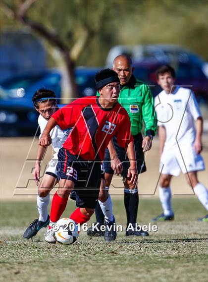 Thumbnail 3 in Gila Ridge vs Hawaii Prep (Reach 11 Arizona Showcase) photogallery.