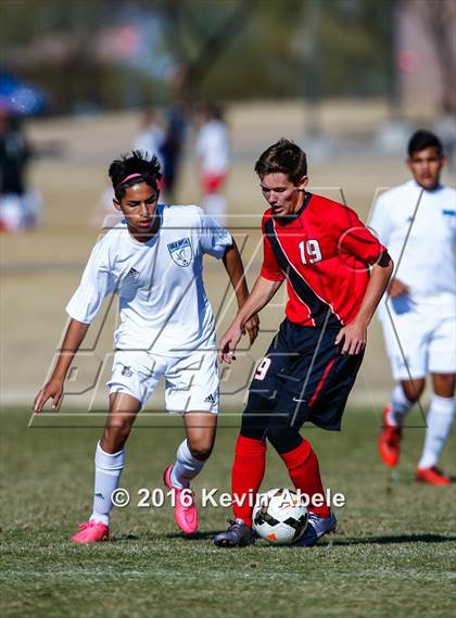 Thumbnail 2 in Gila Ridge vs Hawaii Prep (Reach 11 Arizona Showcase) photogallery.