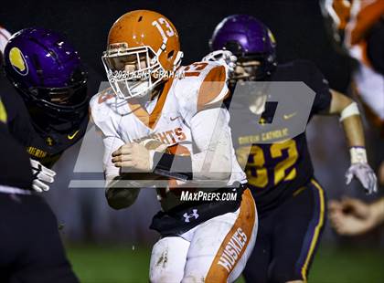 Thumbnail 3 in Hamilton Heights vs. Guerin Catholic (IHSAA Sectional Round 1 Playoff) photogallery.